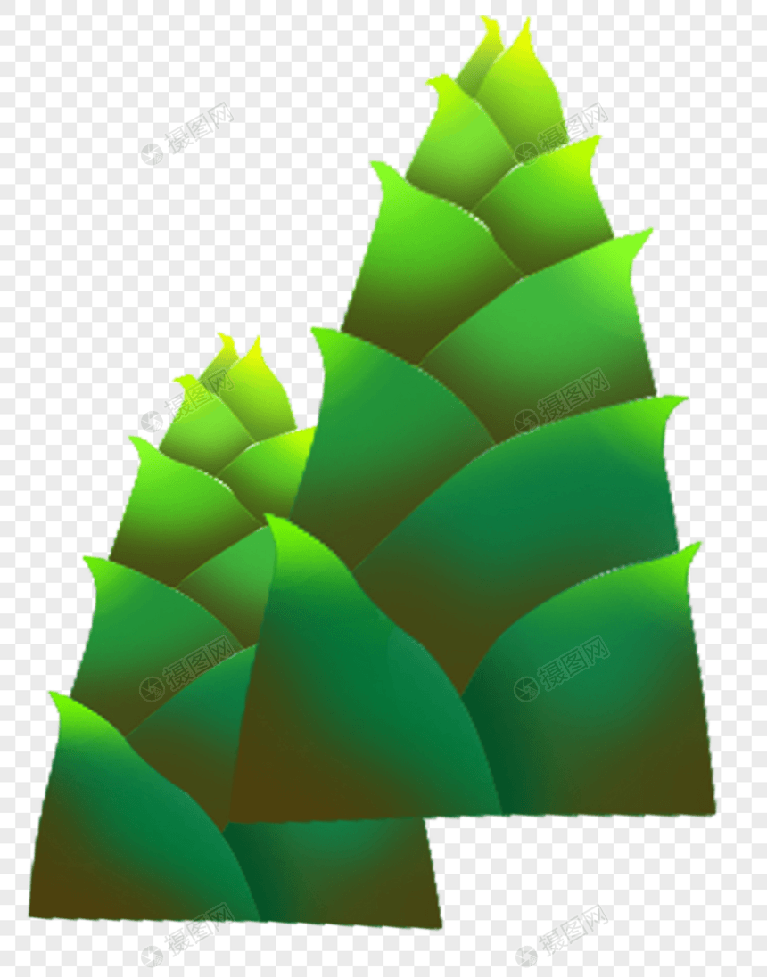 绿色的竹笋图片