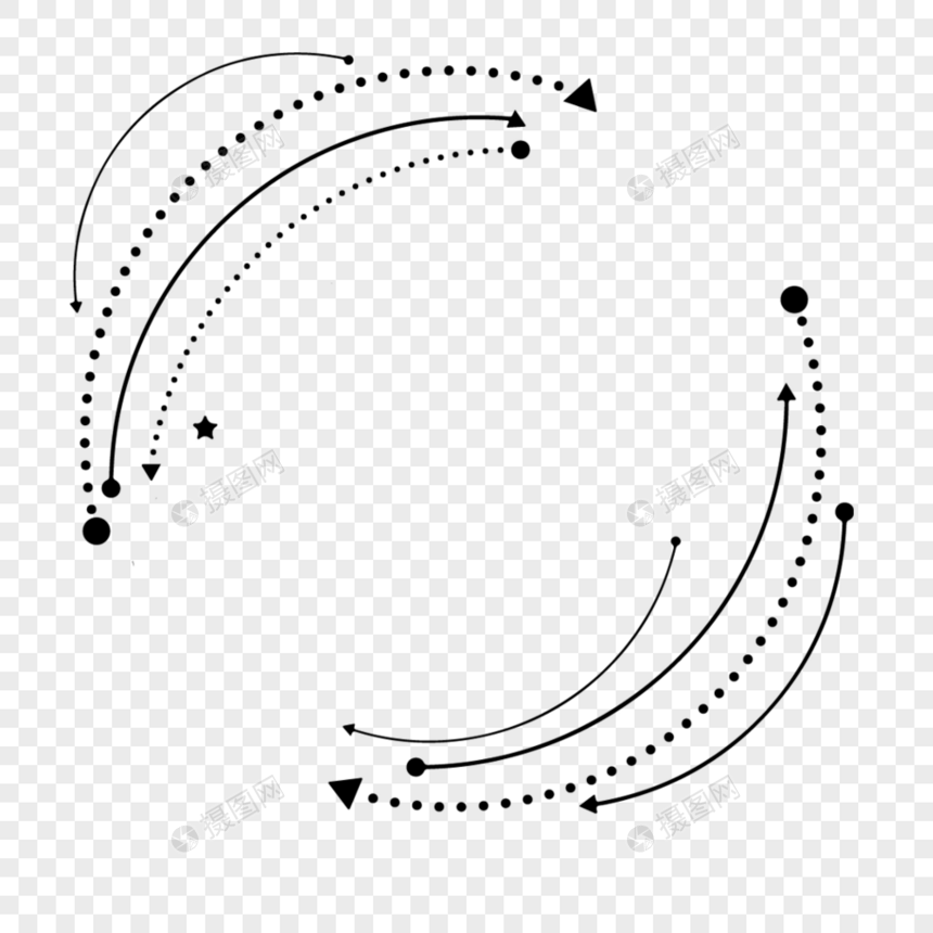 线条几何箭头创意装饰图片