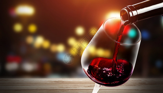 香醇的红葡萄酒背景图片