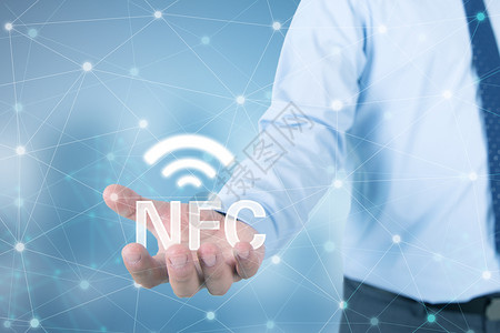 创意NFC科技背景图片