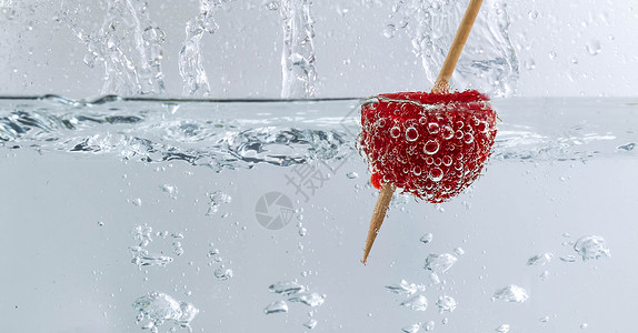 食物水清凉树莓设计图片