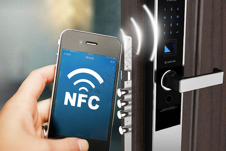 五金门锁智能NFC刷门禁卡技术设计图片
