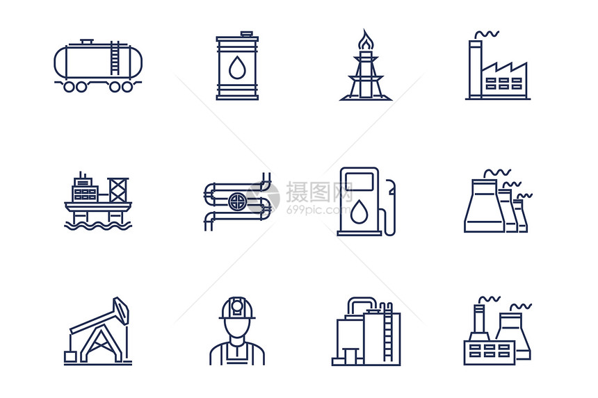 石油工业图标图片