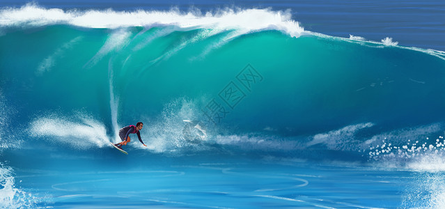 冲浪滑板素材高清图片