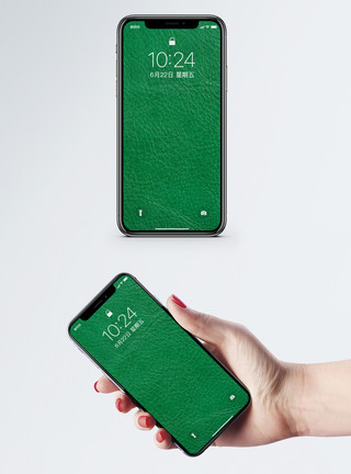 浮雕皮料绿色皮纹背景手机壁纸模板