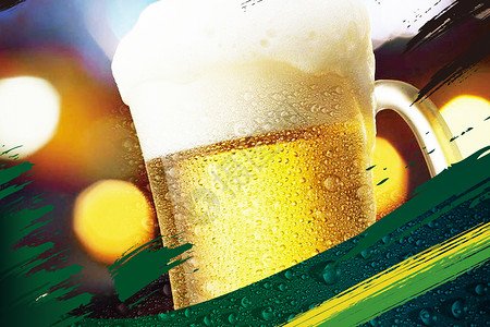 啤酒瓶子创意啤酒场景设计图片