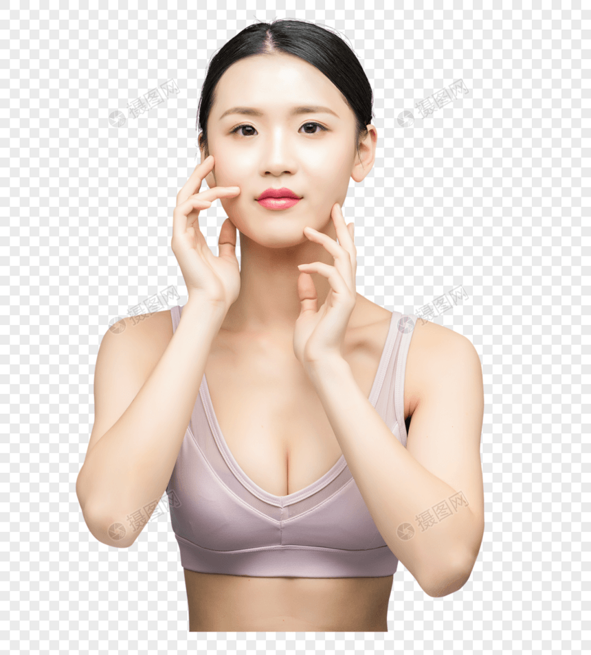 性感女性美容美体动作图片