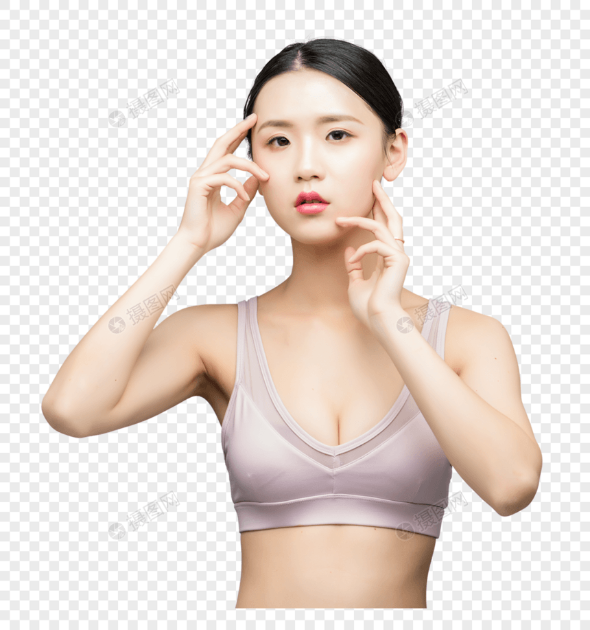 性感女性美容美体动作图片