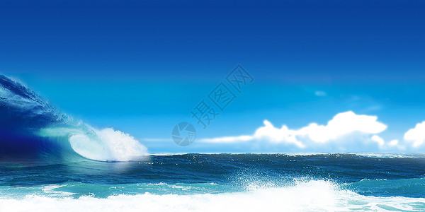 海洋风浪场景图片