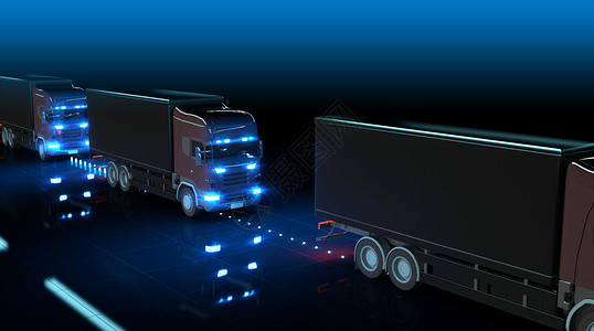 车辆年检货车自动驾驶设计图片