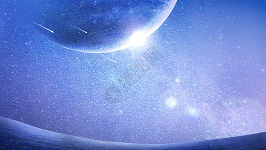 银河系科幻星空场景设计图片
