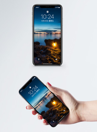 日落大海涠洲岛风光手机壁纸模板
