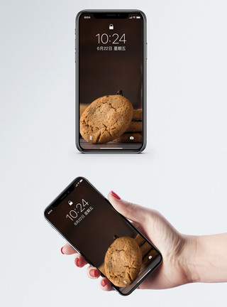 零食小吃饼干手机壁纸模板