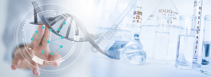 分子链接医疗医药生物科研设计图片