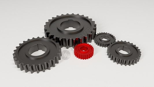 钢生产3D机械齿轮场景设计图片