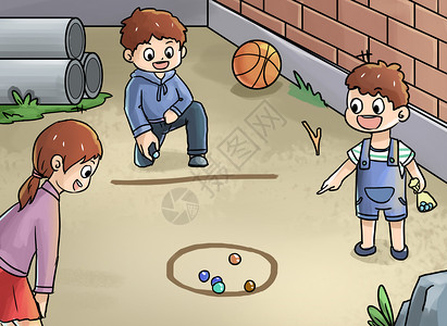 篮球游戏童年回忆插画