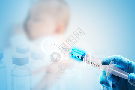 儿童手套儿童疫苗注射设计图片