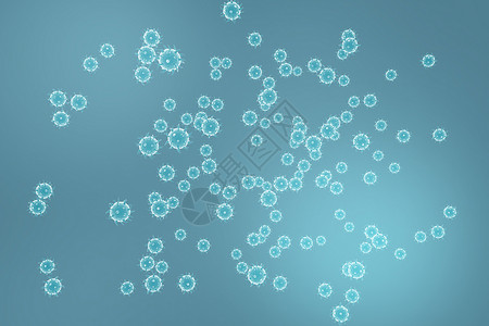 微生物技术显微镜下的病毒细胞设计图片