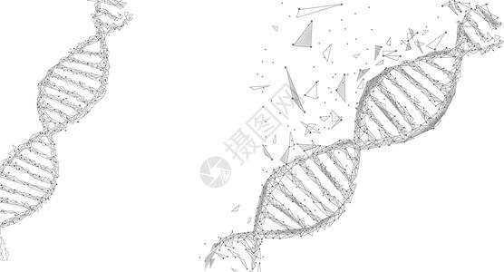 医药海报基因DNA科技背景设计图片