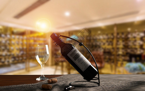 红酒酒瓶红酒酿造设计图片