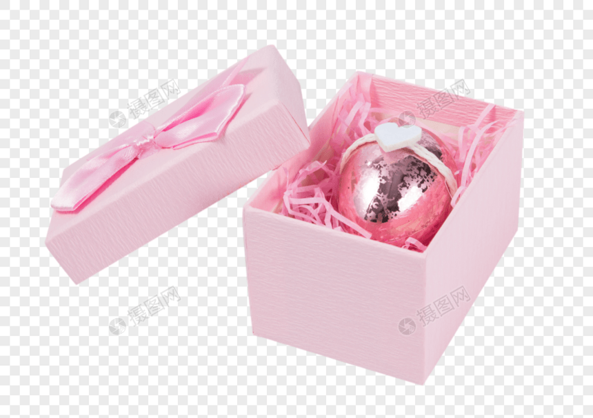 粉色礼物盒里的蛋图片