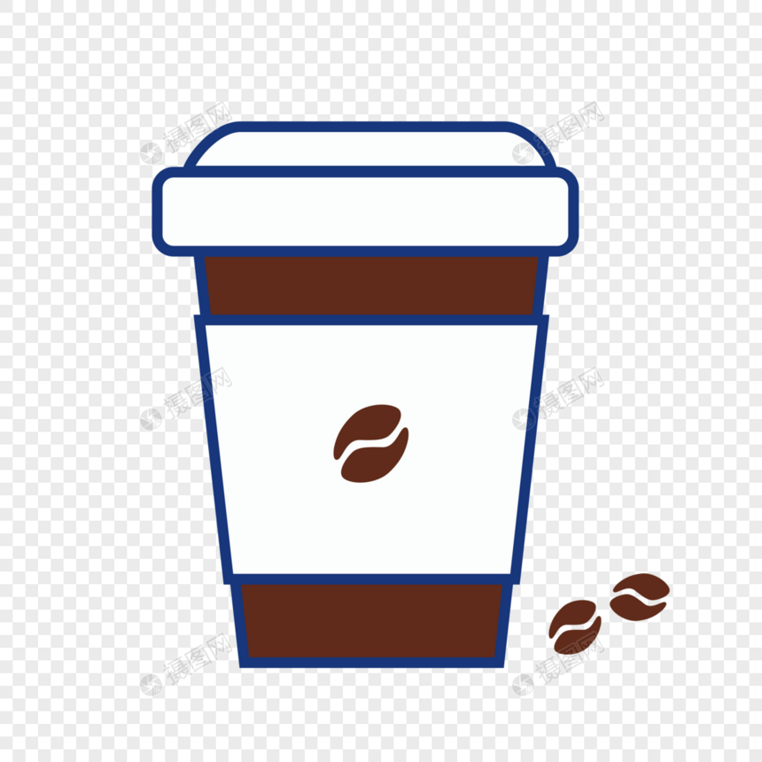 咖啡填色图片