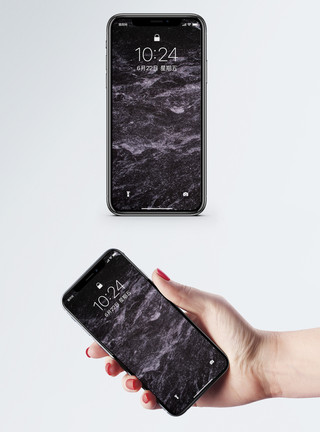 个性黑白素材大理石背景手机壁纸模板