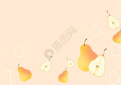 梨梨子黄色梨高清图片