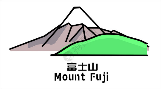 富士山背景图片