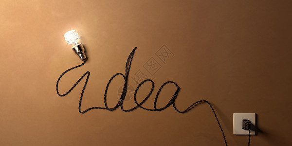 立体思维创意灯泡idea设计图片