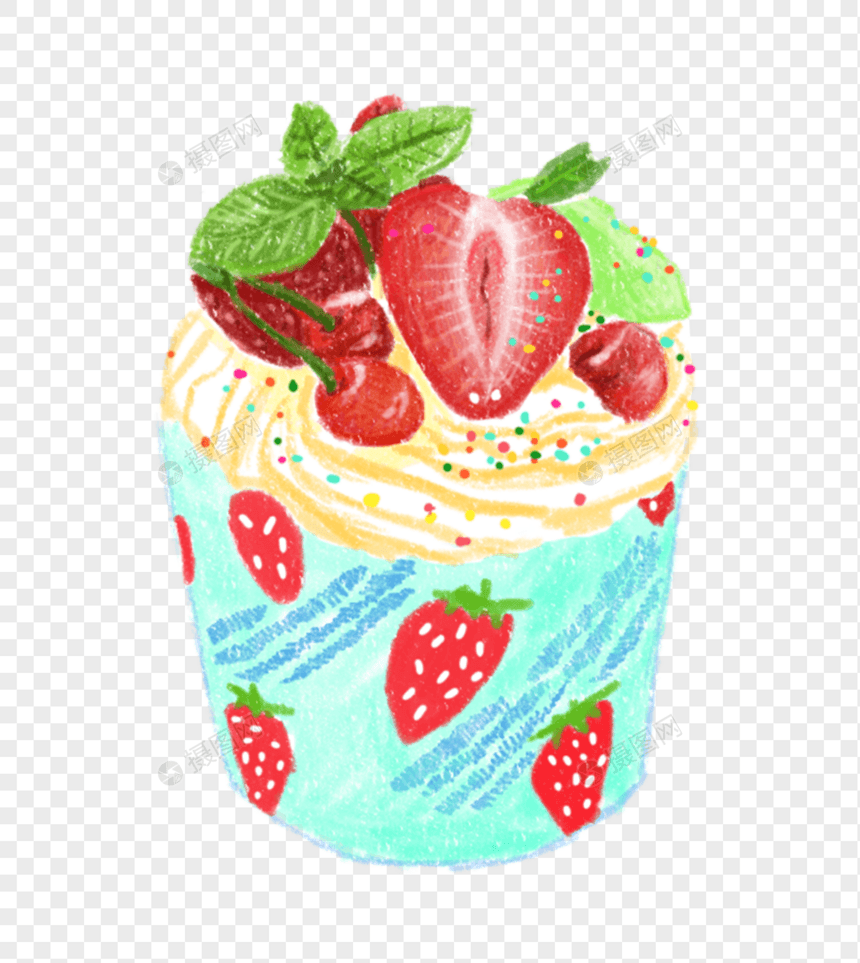 草莓奶油蛋糕图片