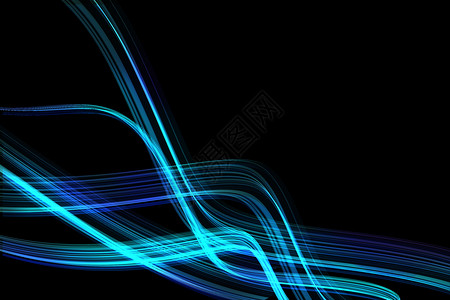 蓝色流线发光线条设计图片