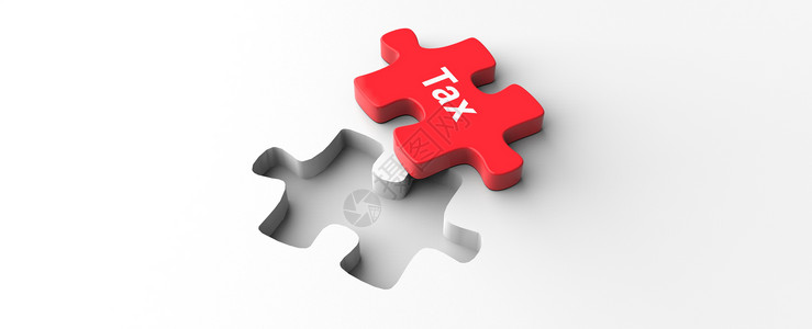 税收筹划Tax税拼图设计图片