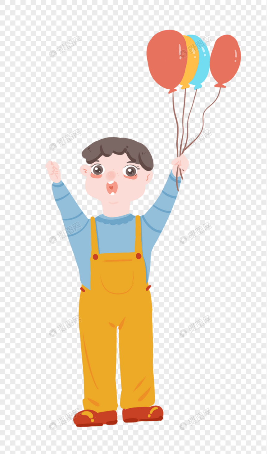 儿童节气球男孩图片