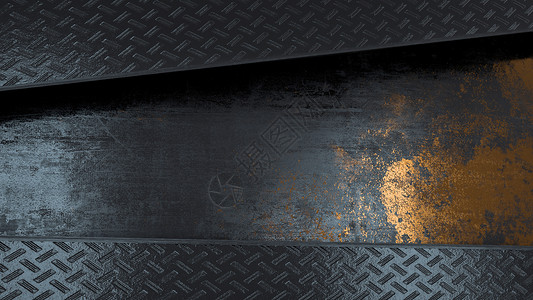 金属板纹理黑色金属空间设计图片