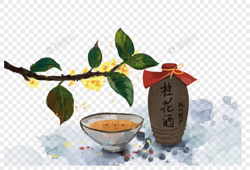 中秋佳节桂花酒图片