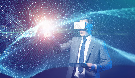 VR科技体验虚拟生活高清图片素材