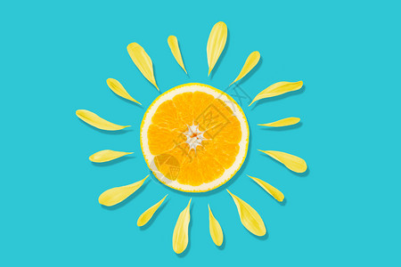 阳光橙子背景图片