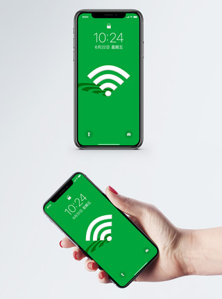 环保背景环保信号标志手机壁纸模板