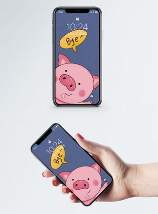 三只小猪卡通手机壁纸模板