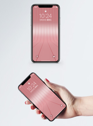 创意背粉色温馨背景手机壁纸模板