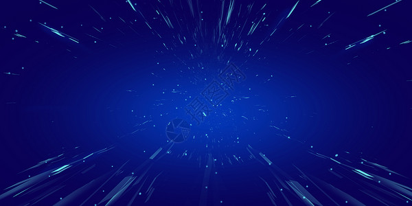 火花元素蓝色光束背景设计图片