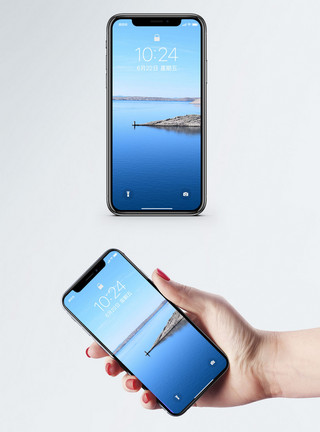 第十师白沙湖风景风景手机壁纸模板