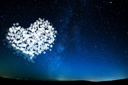 爱心气泡星空气泡设计图片