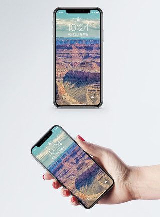 宏伟海报美国大峡谷手机壁纸模板