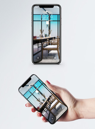 餐厅桌面后现代餐厅手机壁纸模板