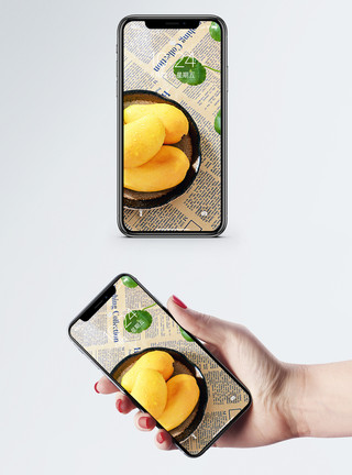 芒果干芒果摆盘手机壁纸模板
