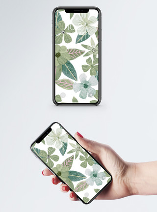 水彩手绘花朵手绘花朵背景手机壁纸模板