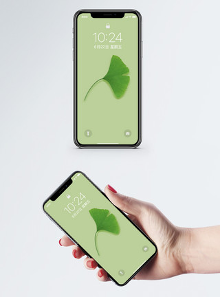 绿色桌面小清新手机壁纸模板