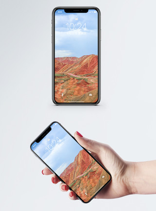 甘肃张掖丹霞七彩丹霞手机壁纸模板